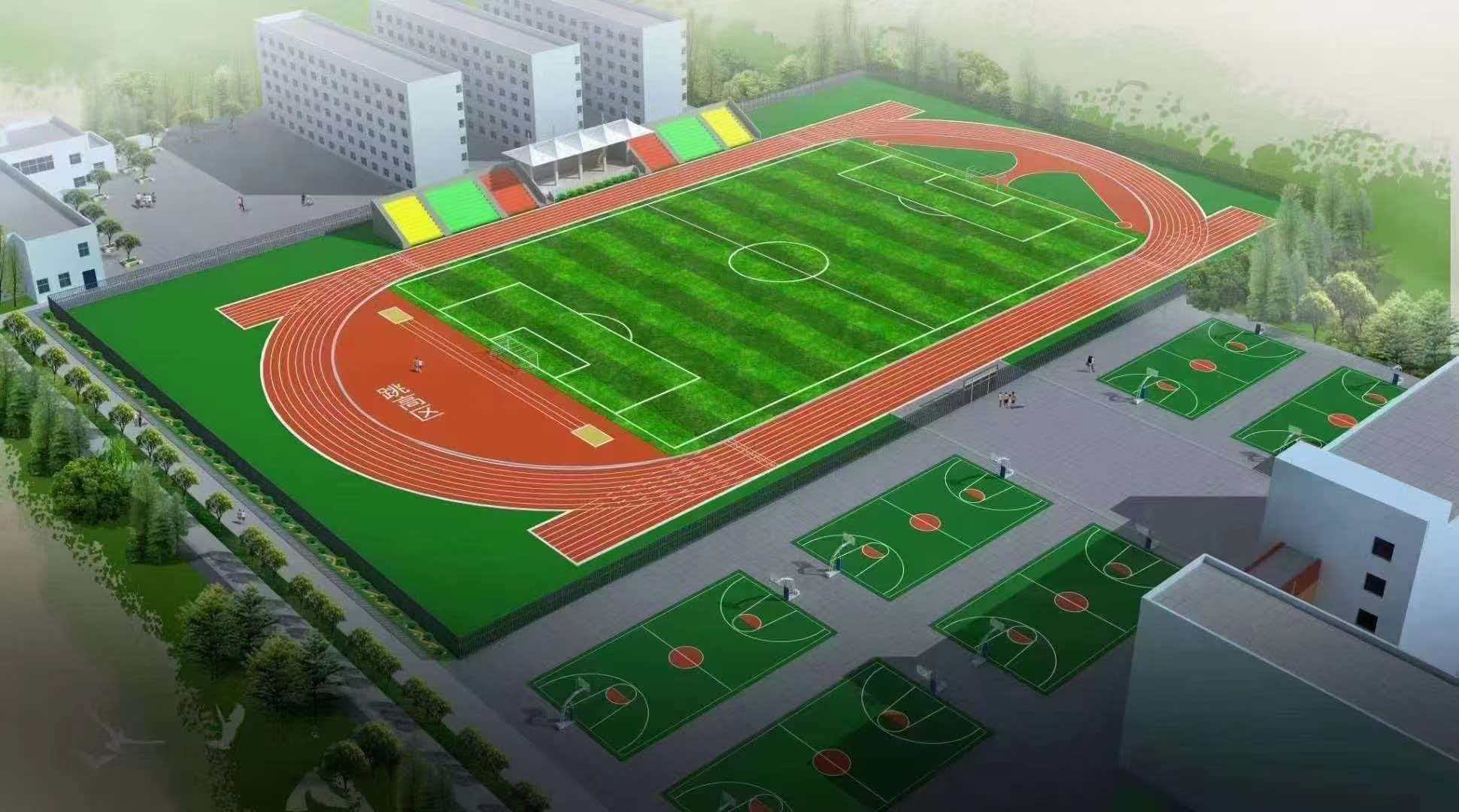 淮北市学校运动操场塑胶跑道 - 厂家